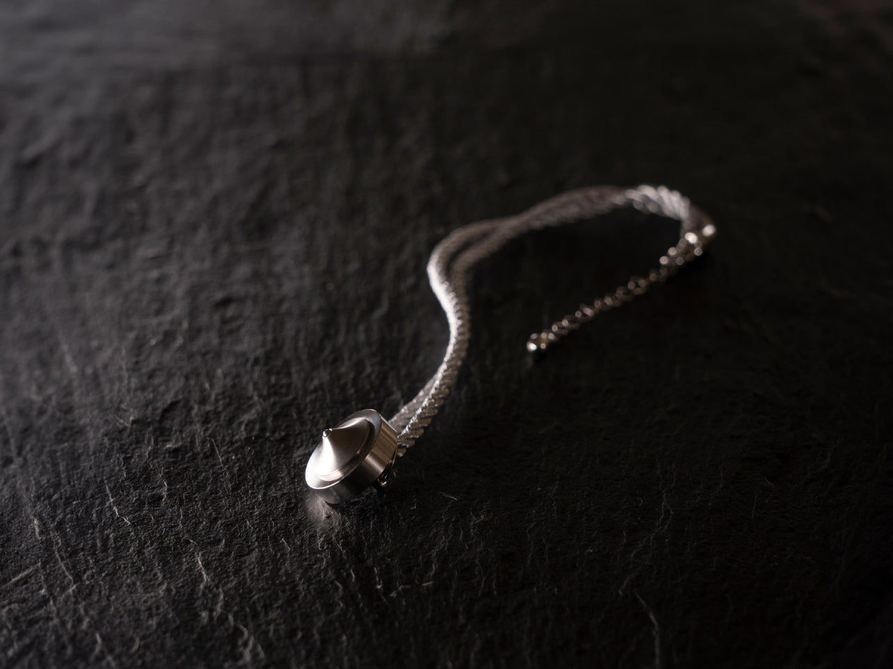 Carbon Balancer α Silver Necklace