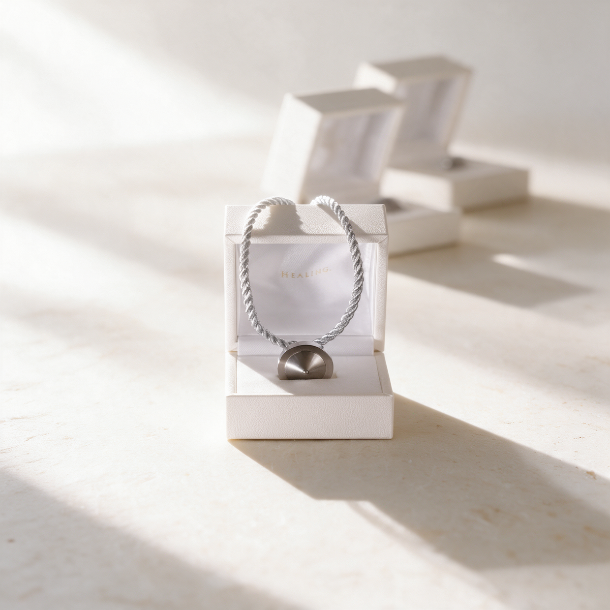 Carbon Balancer α Silver Necklace