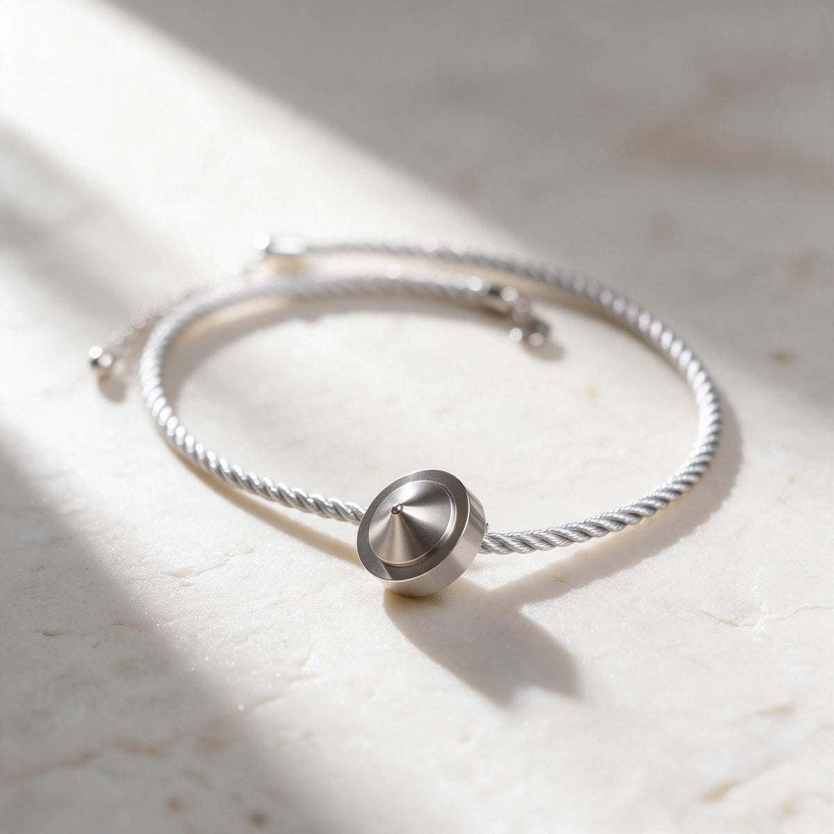 Carbon Balancer α Silver Necklace